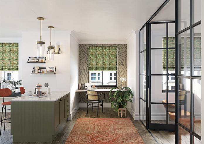Melody Velvet, Rainforest - Twist&Fit Roman Blind - Image 8
